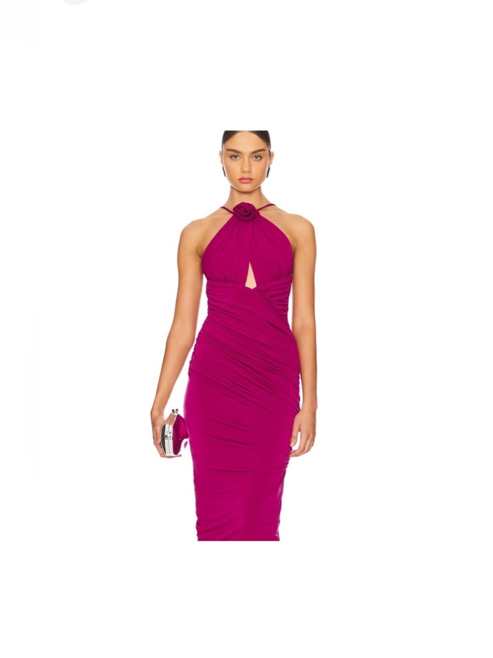 Katie May Marilyn Dress in Pink Peacock